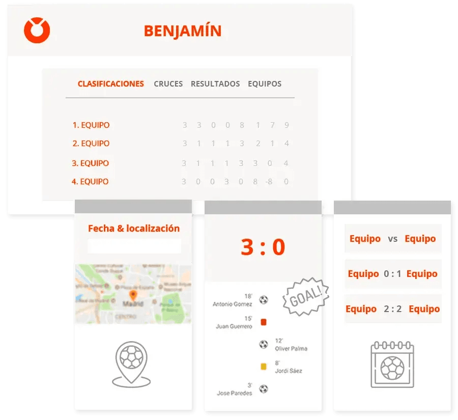 Programa web y aplicaciones móviles de Competize